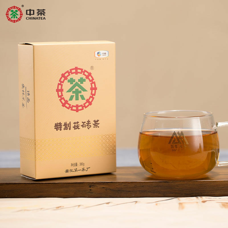 CHINATEA Hunan Anhua Jin Hua Special Fu Brick Tea Fu Zhuan Dark Tea 380g