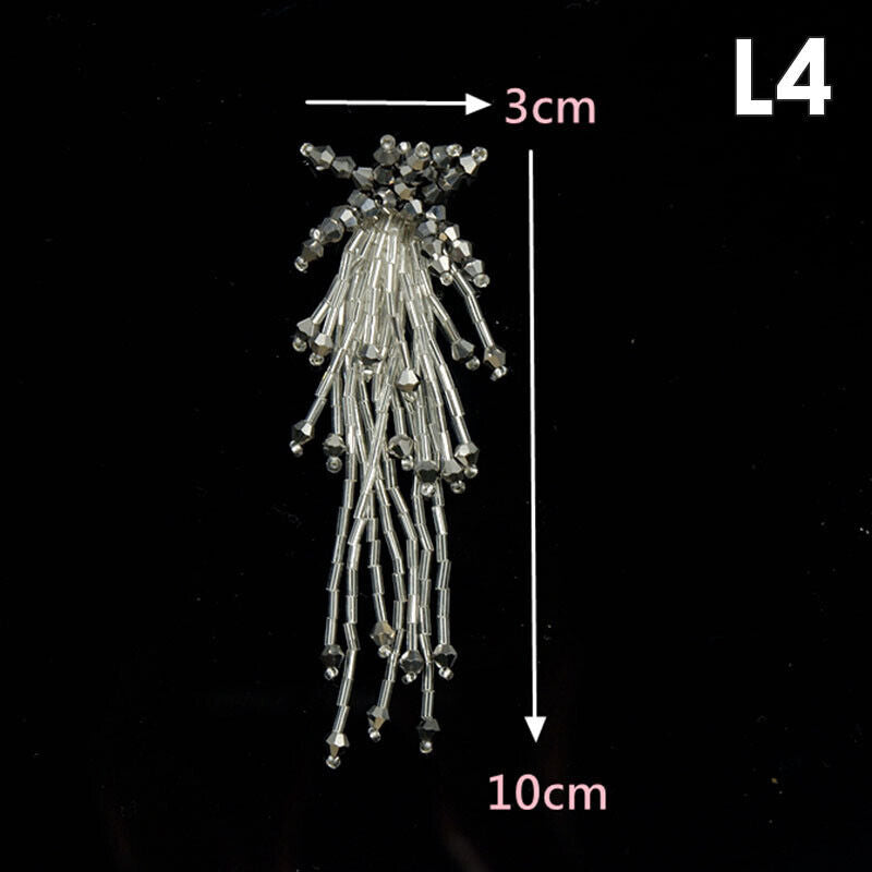 Tassel Nail Bead Cloth Paste Bag Earrings Jewelry Accessories Patch DIY Material