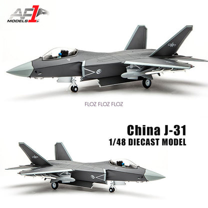 for AF1 China J-31 1/48 diecast plane model aircraft
