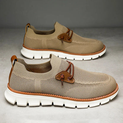 Men Casual Mesh Shoes Loafers Summer Breathable Light Weight Big Foot