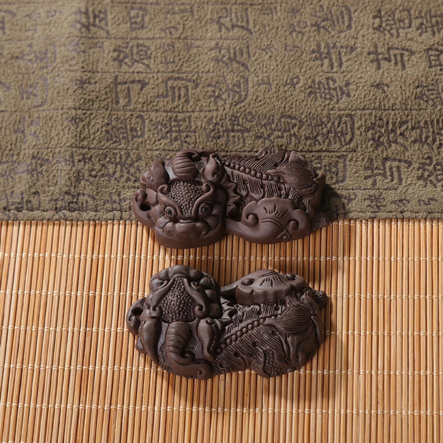 Chinese Handmade Pixiu Purple Sands Tea Pet 6cm Tea Play Tea Tray Accessories