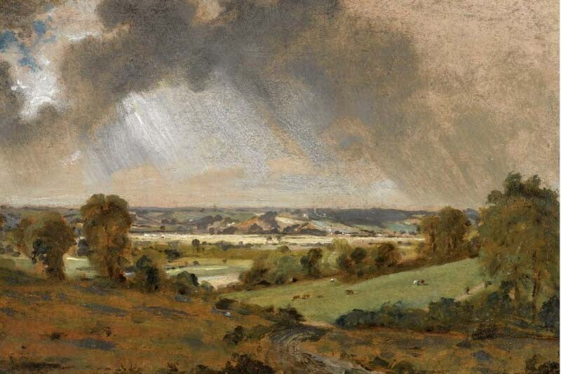 Oil painting impression Dedham-Vale-John-Constable-free shipping to worldwide !!