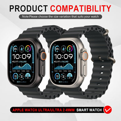 2+2-Pack for Apple Watch Ultra 3/2/1 49Mm Case +Tempered Glass Screen Protector