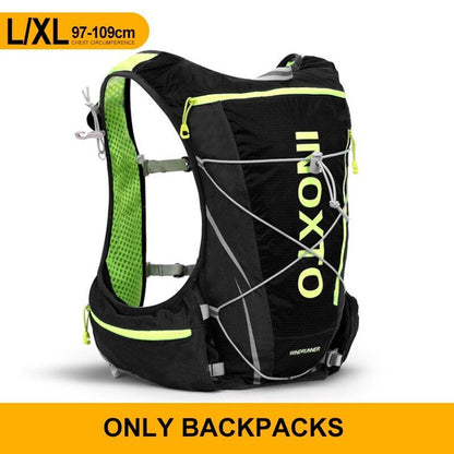 Running Backpack 8L Backpack Hiking Marathon Hydrating Bag 500ml Water Bottle