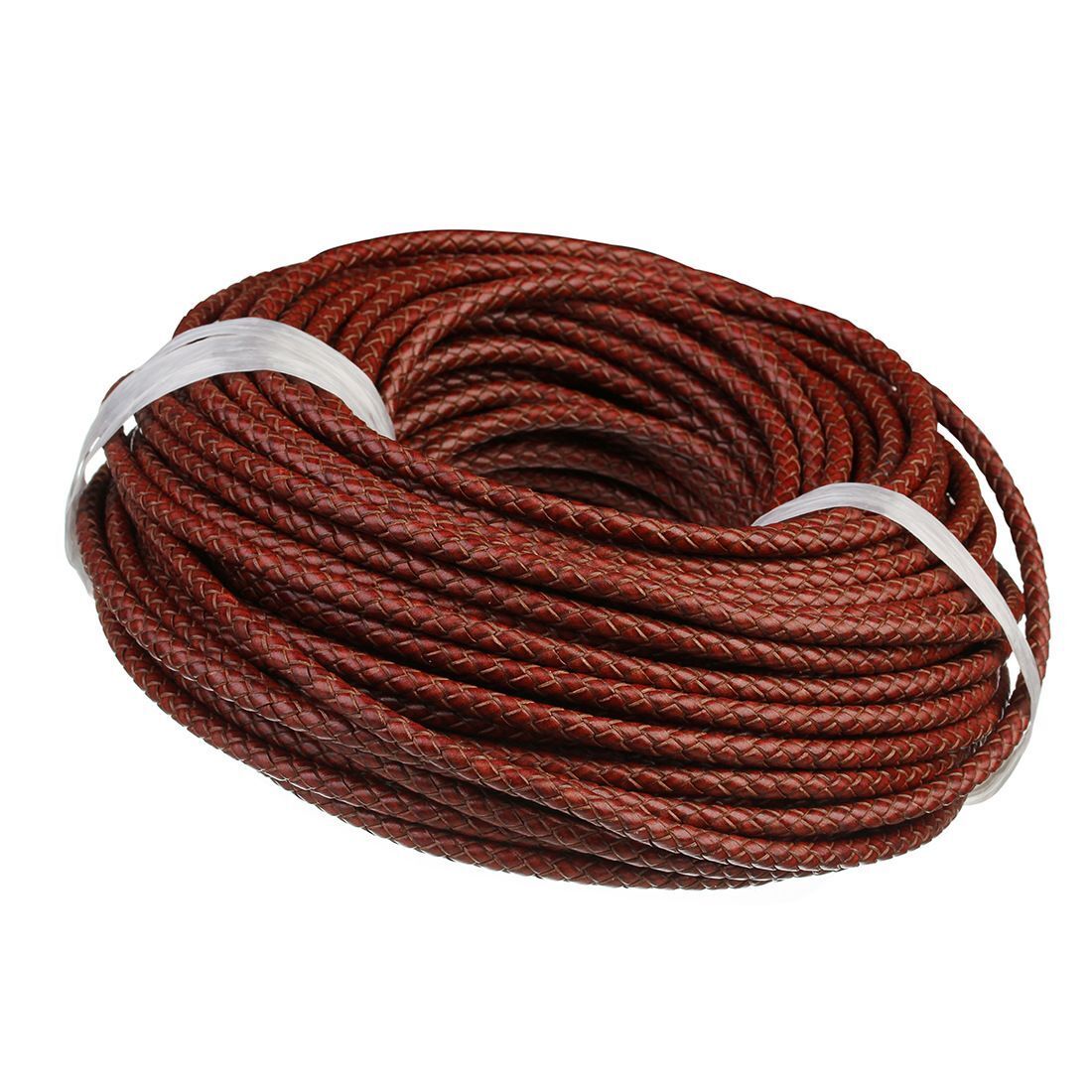 Bolo Tie Leather Rope 4mm DIY Hand-Woven Bracelet Necklace Material 10 Meter Set