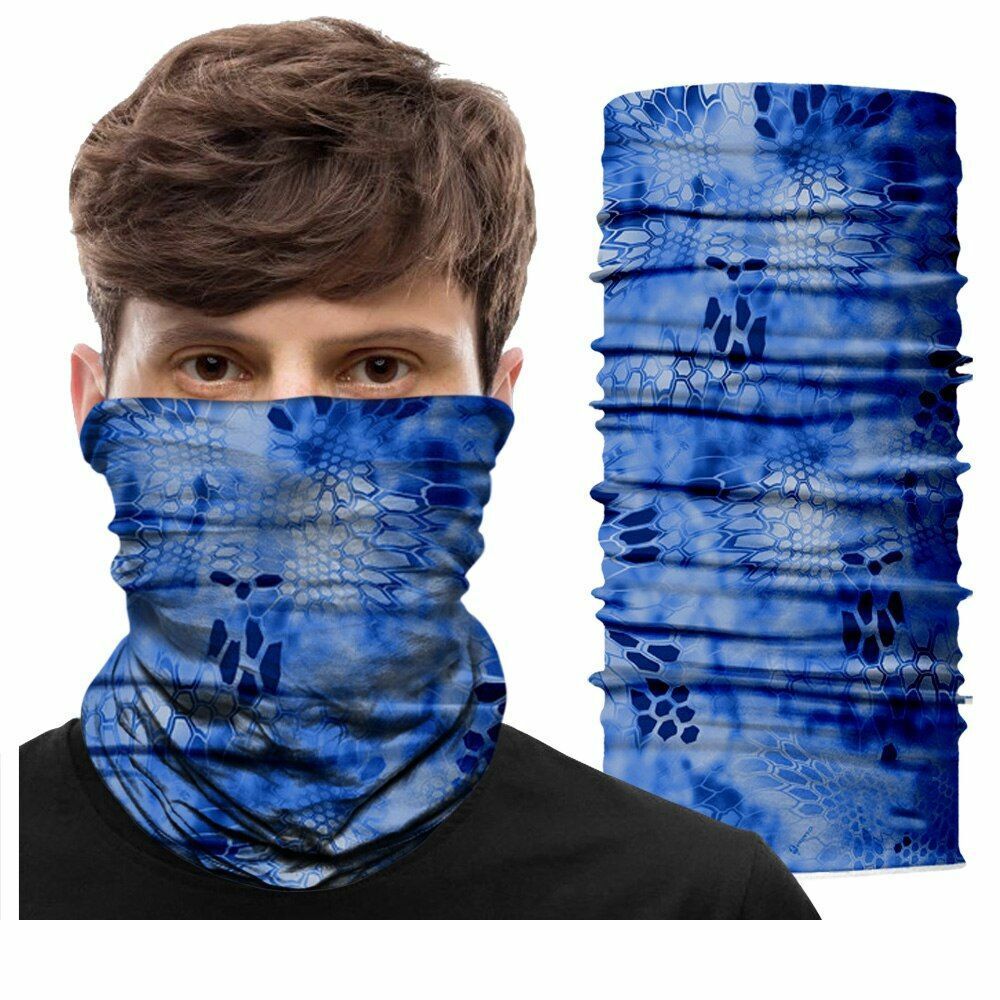 Neck Gaiter Bandana Buff Hiking Camping Hunting Tube Scarf Headwear Mask 50*25CM