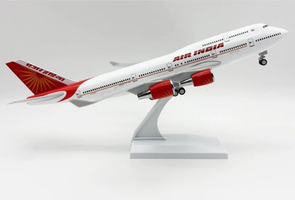 30CM AIR INDIA BOEING 747-400 Passenger Plane Landing Gear Resin Aircraft Model