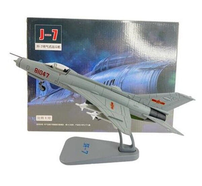 1:72 19CM J-7 Fighter Jet Airplane Diecast Military Aircraft Plane Model
