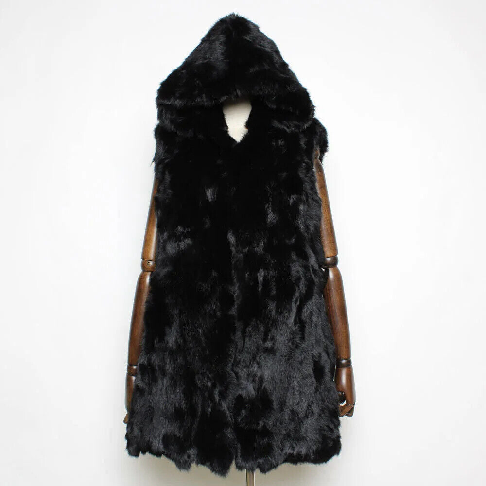 Women Winter Coat 100% Coat Long Style Sleeveless Jacket
