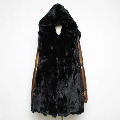 Women Winter Coat 100% Coat Long Style Sleeveless Jacket