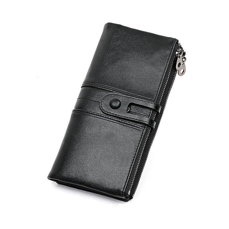 Wallet Women Leather Card Holder Wallet Long Zipper Purse Coin Purse Money Bags