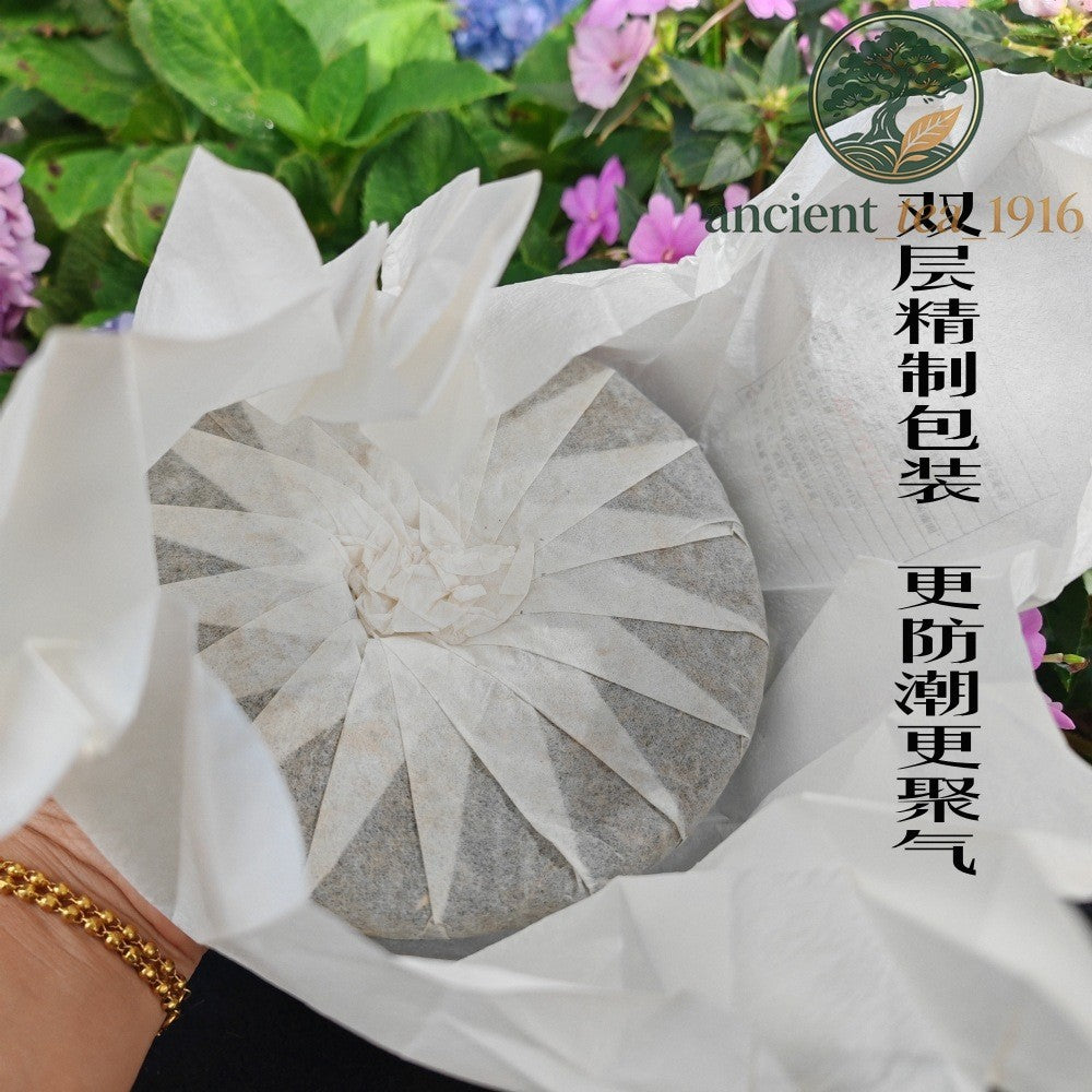 357g 2021 Ancient Tree Yi Wu Pu'er Raw Tea Yunnan Pu Erh Tea Cake