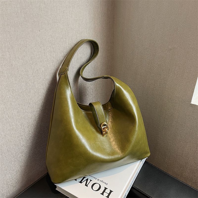 Large Bag Handbags Vintage Shoulder Bags Handbag Brown Synthetic Leather Purse