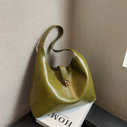 Large Bag Handbags Vintage Shoulder Bags Handbag Brown Synthetic Leather Purse