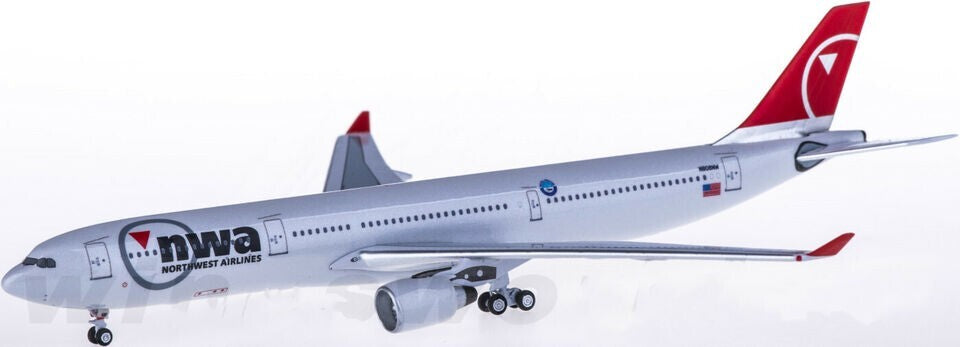 1:400 AeroClassics NWA Northwest Airlines A330-300 Passenger Plane Diecast Model