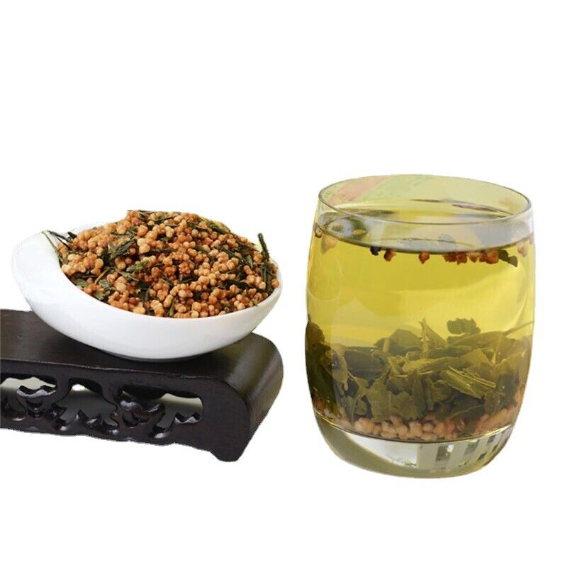 Brown Rice Green Tea Organic Herbal Flower Tea Natural Healthy Drink100g/3.52oz