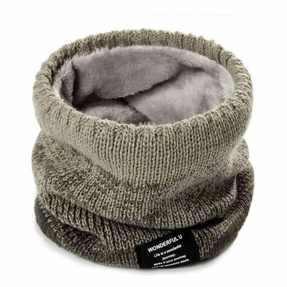 Winter Hiking Scarf Bandana Mask Cashmere Knitted Neck Warmer Face Fleece Shawl
