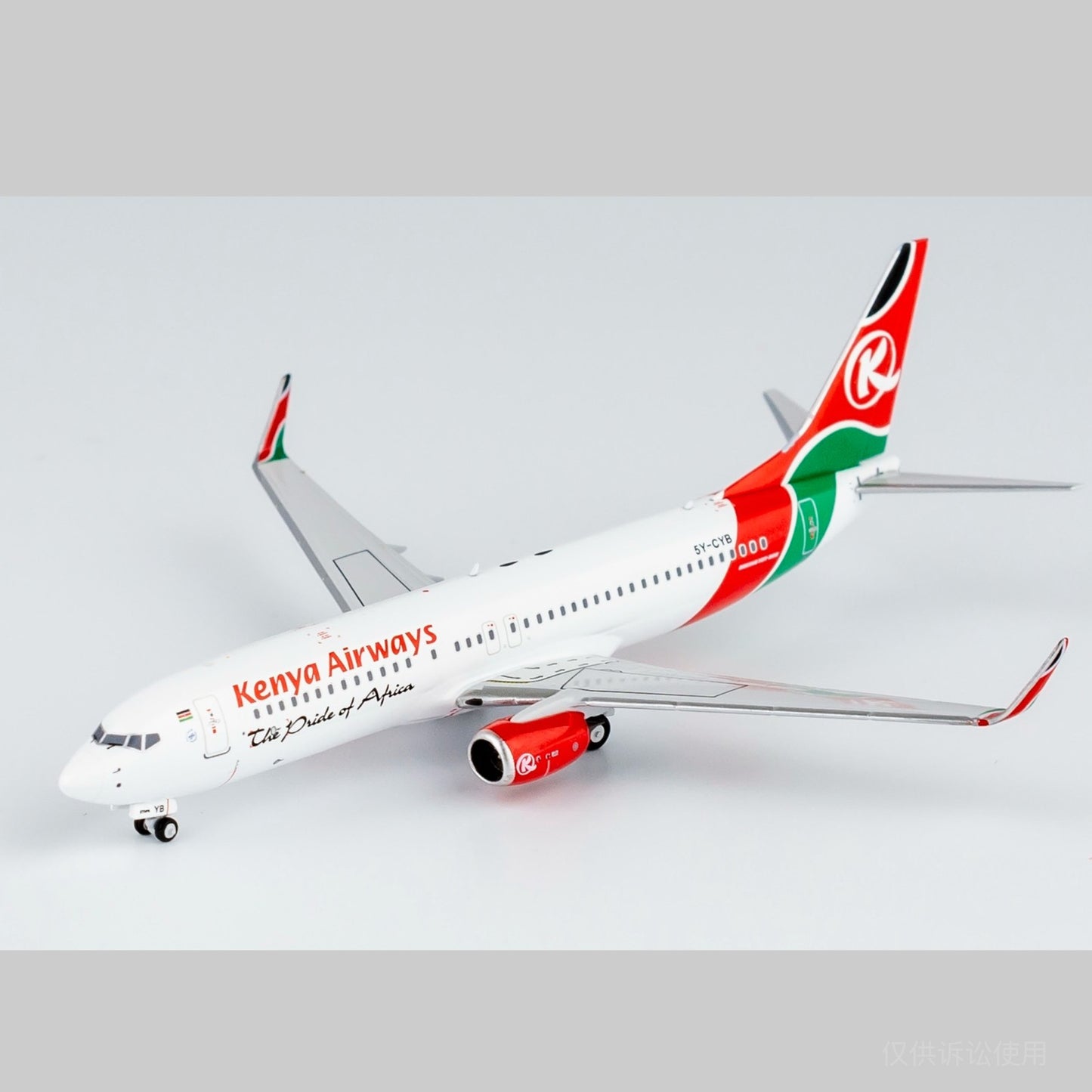 1:400 NGmodels Kenya Airways B737-800 Passenger Airplane Diecast Plane Model