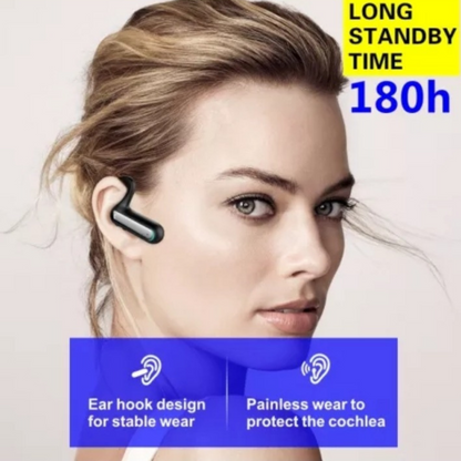 Wireless Bluetooth 5.2 Earpiece Noise Cancelling Headset Driving Trucker Earbuds