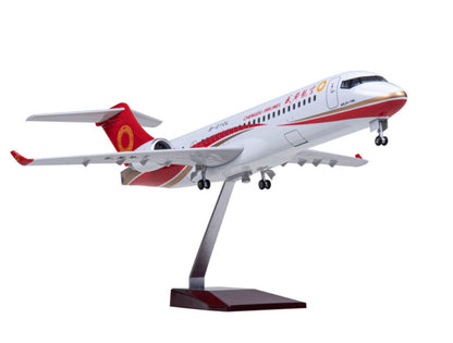 47CM 1:70 CHENGDU AIRLINES ARJ21 Passenger Airplane Landing Gears Resin Model