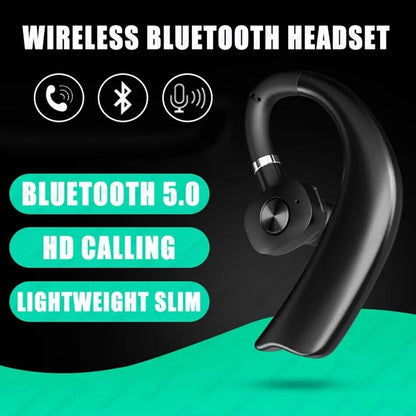 Trucker Wireless Headset Bluetooth 5.1 Earpiece Dual Mic Earbud Noise Cancelling
