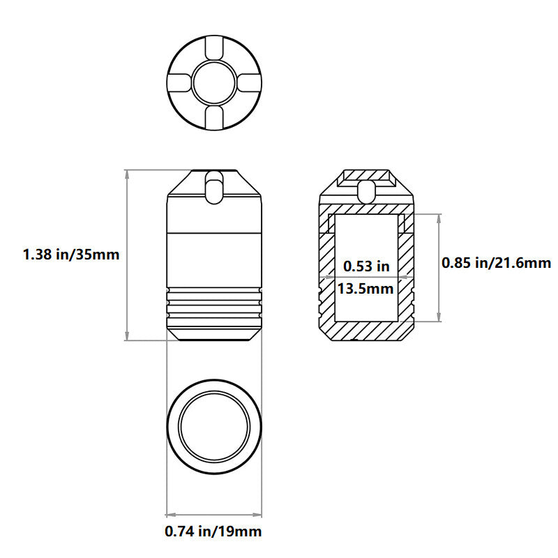 Titanium Waterproof Pill Case Box Organizer Container Portable Keychain Pendant