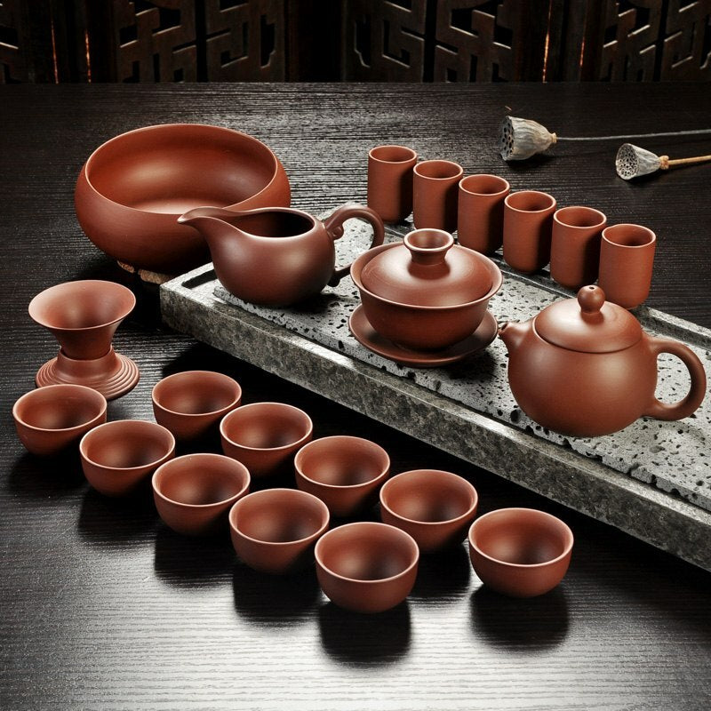 Handmade Drinkware China Kung Fu Purple Sand Teapot Tea Set Ceramic Teapot Cup