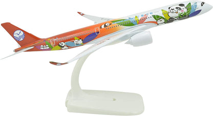 1:400 20cm A350 China Sichuan Airlines Panda Metal Airplane Model Plane Toy