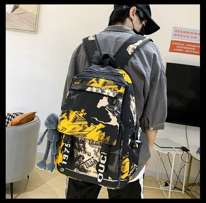Camouflage Fashion Large Capacity Unisex Backpacks Teenage School Shoulder Bags