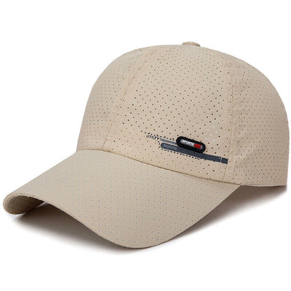 Unisex Breathable Mesh Hat Snapback HatAdjustable Quick Drying Hats Baseball Cap