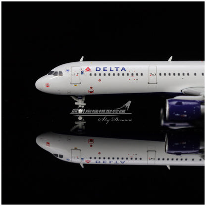 1:400 GeminiJets DELTA AIRBUS A321 Passenger Airplane Diecast Aircraft Model