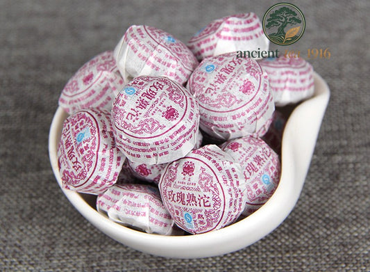 500g Yunnan Menghai Pu'er Tea Ripe Tea Rose Flower Tea
