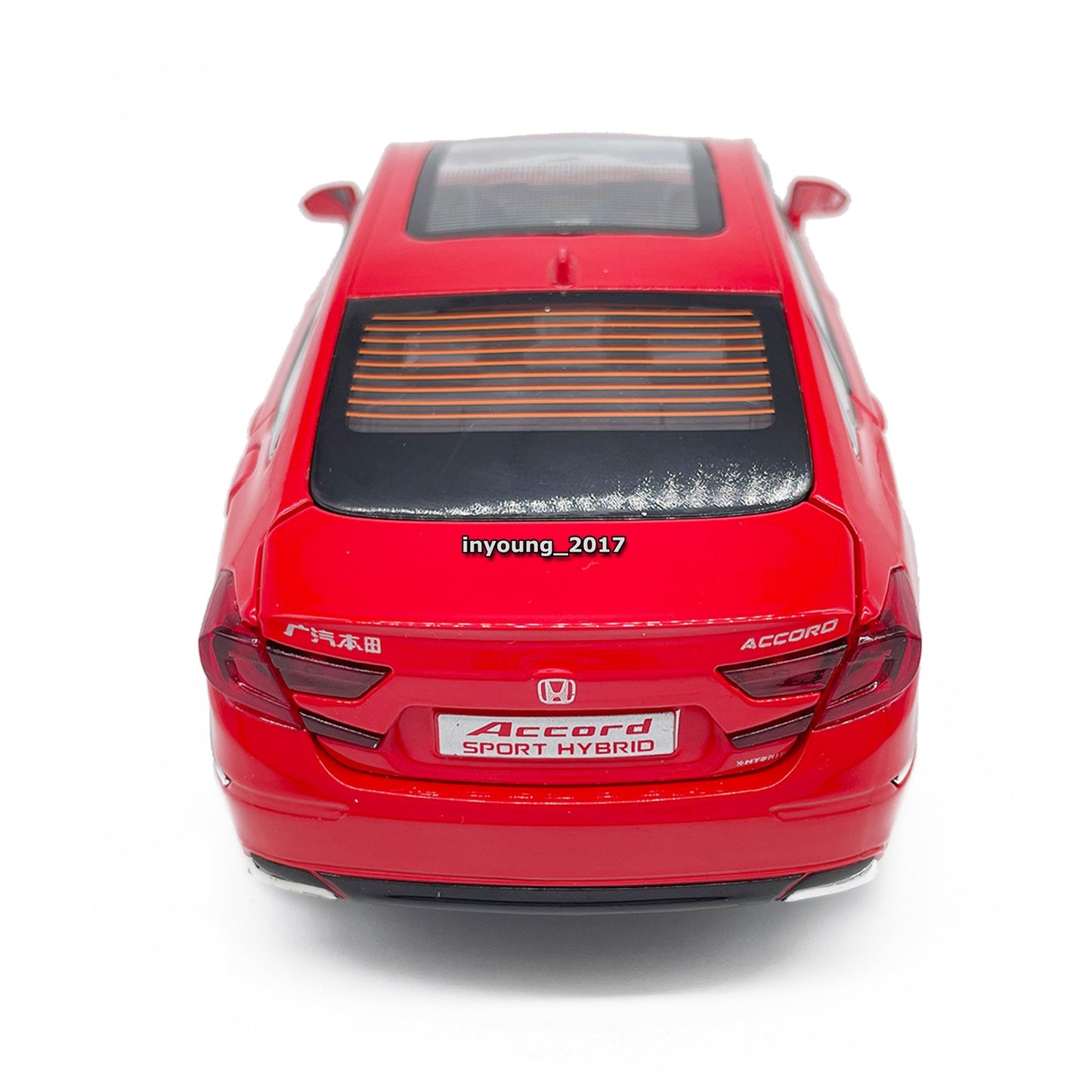 1/24 Honda Accord Model Car Diecast Toy Vehicle Toys for Boys Kids Gifts Red