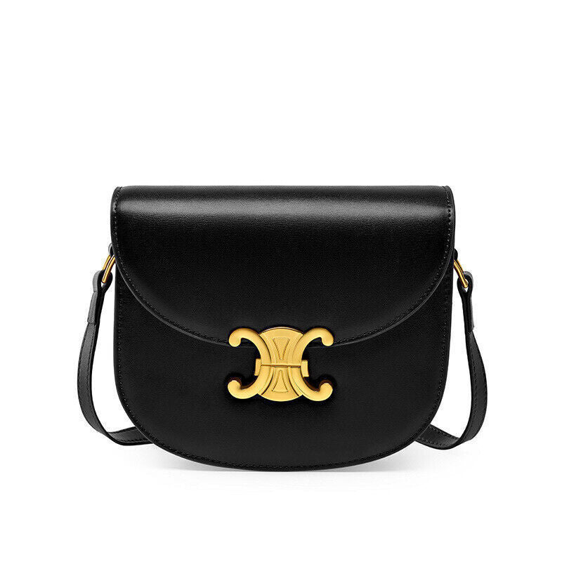 Women's real cowhide genuine leather single shoulder messenger bag purse