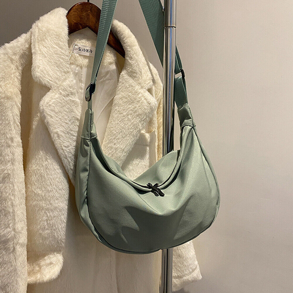 Oxford Cloth Shoulder Bag Solid Color Tote Bag Large-capacity Dumpling Bag