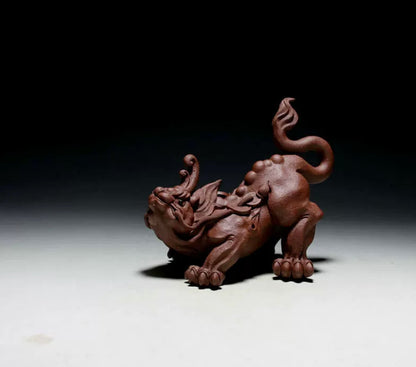 Chinese Yixing Zisha Handmade PiXiu Tea Pet Zini decoration Zi Clay