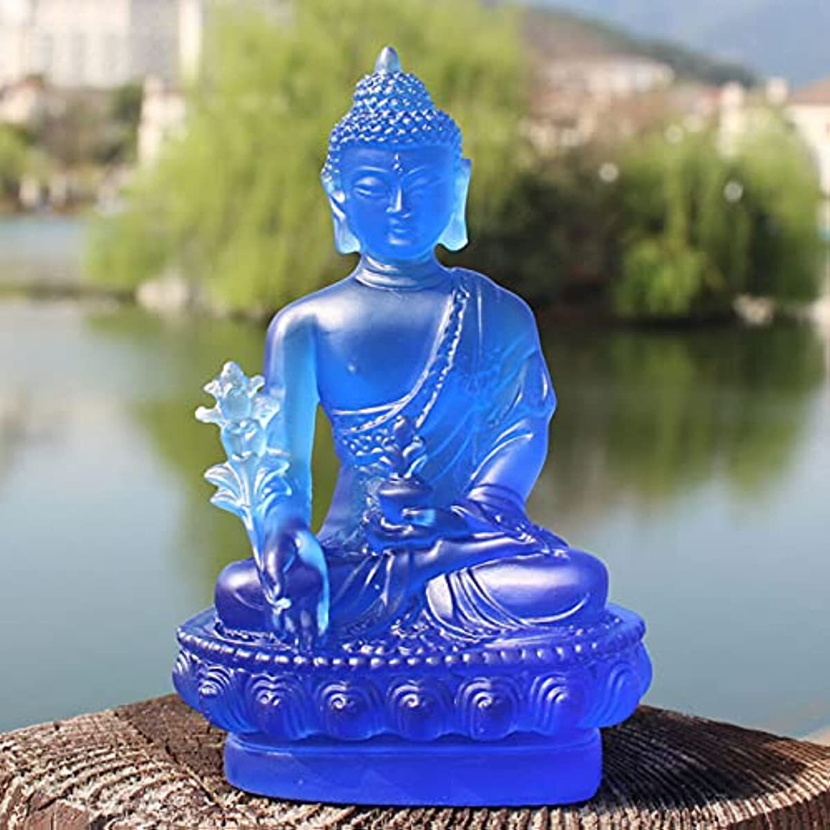 Buddha Medicine Figure Statue Altar Buddhist Resin Fengshui