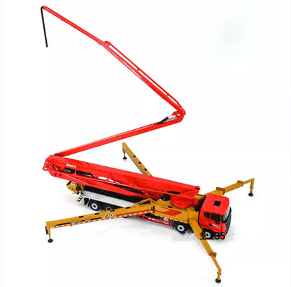 1:35 SANY 86CM TUCK MOUNTED CONCRETE PUMP Constuction Equipment Diecast Model
