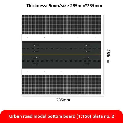 1/150 Building Model City Road Building DIY Scene Display Model Gifts