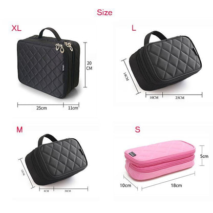 Toiletry Cosmetic Bag Waterproof Beautician Make Up Travel Organizer Beauty Case