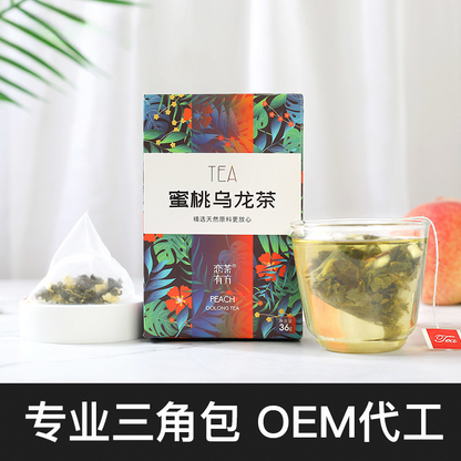36g Honey Peach Flower Fruit Tea Triangle Bag Cold Soaked Tea White Peach Oolong