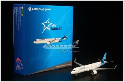 1:400 JC Wings Air Transat AIRBUS A321neo Passenger Airplane Diecast Plane Model