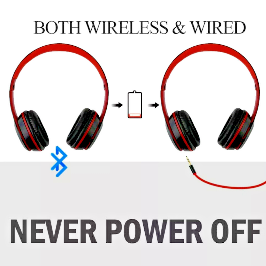 5.0 Wireless Bluetooth Headset Headphones Foldable Stereo Super Bass Earphones