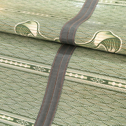 Bamboo Bed Mat Summer Accessories Folding Double Faces Bamboo & Rattan Mugwort