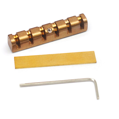 1PC 43mm Height Adjustable Brass Roller Guitar Nut For LP/SG/ES Standard/Custom