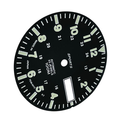 Green Luminous Dial Copper C3 For NH36A Automatic Mechanical Watch Movement F