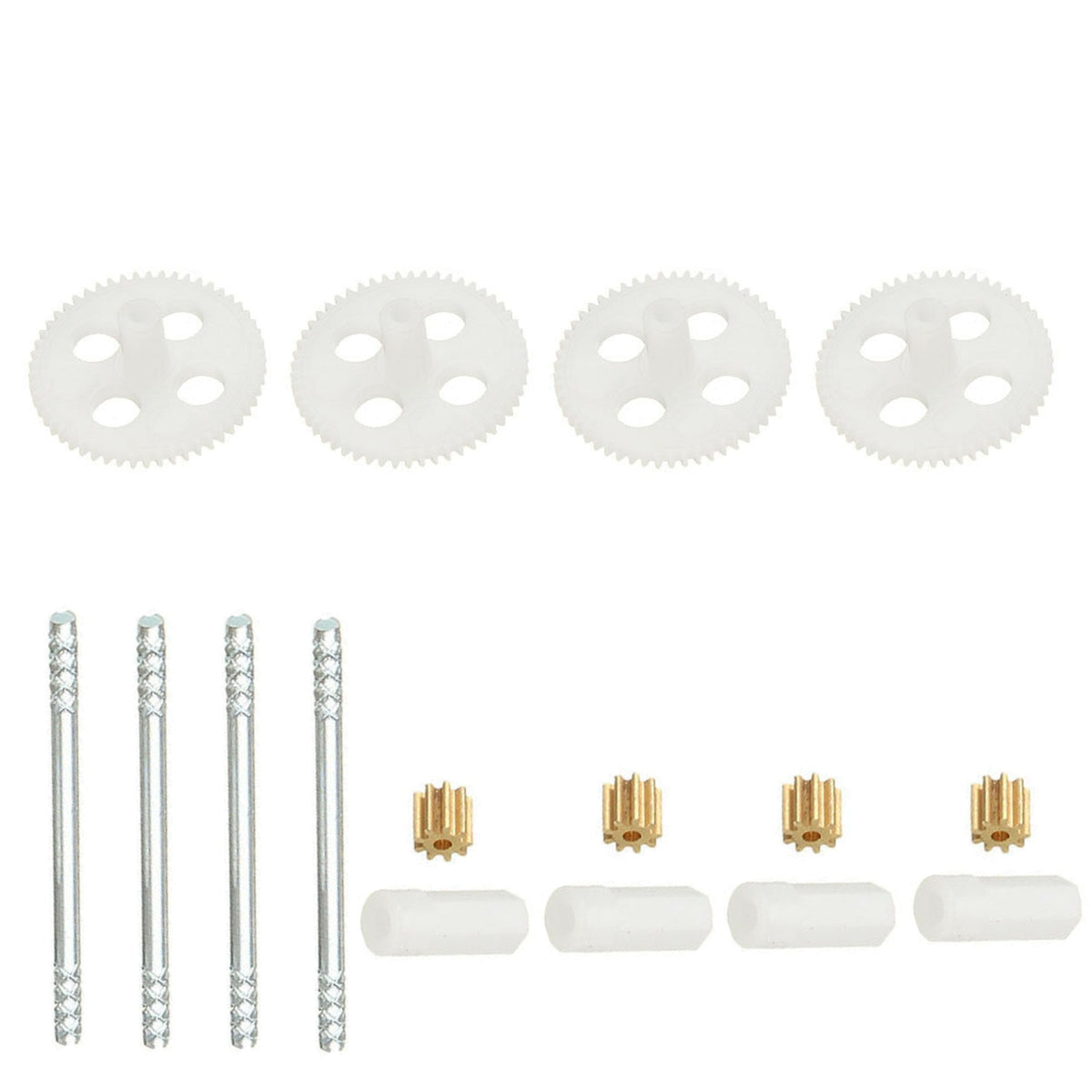 Plastic +Metal Gear Shaft Motor Cogs Set For Syma X5 X5C X5SC X5SW RC Quadcopter