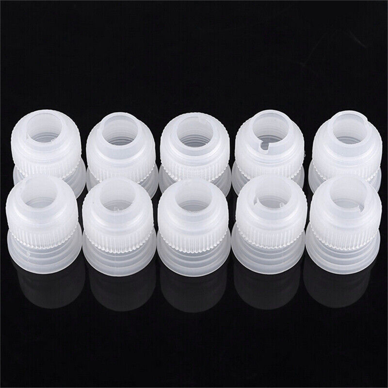 10x Coupler Adaptor Icing Piping Nozzle Bag Cake Flower Pastry Decoration ~gw