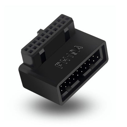 USB 3.0 19Pin/20pin Male to Female Extension Adapter 90 Degree for Motherboard