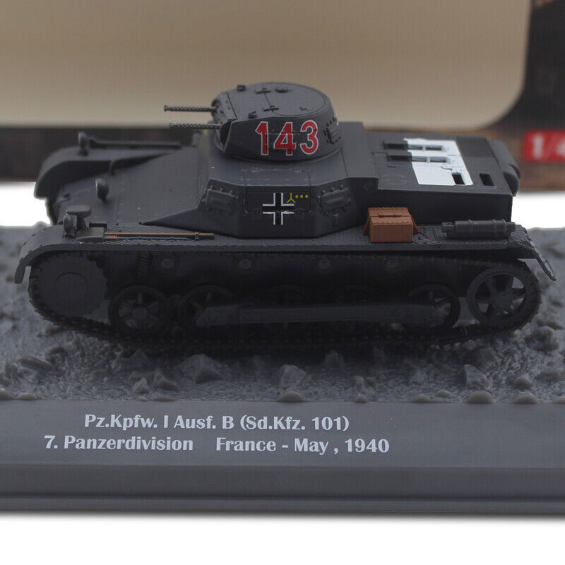 1/43 German Army Pz.kpfw.i Ausf.B Sd.kfz.101 Tank Alloy Finished Model